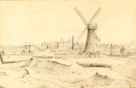 Brixton Windmill - historic photo