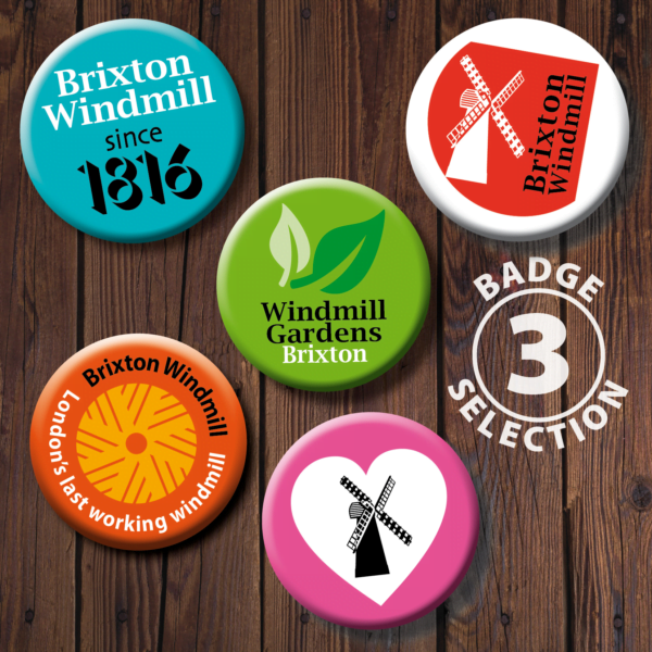 Brixton Windmill badges