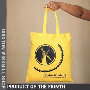 yellow tote bag from brixton windmill