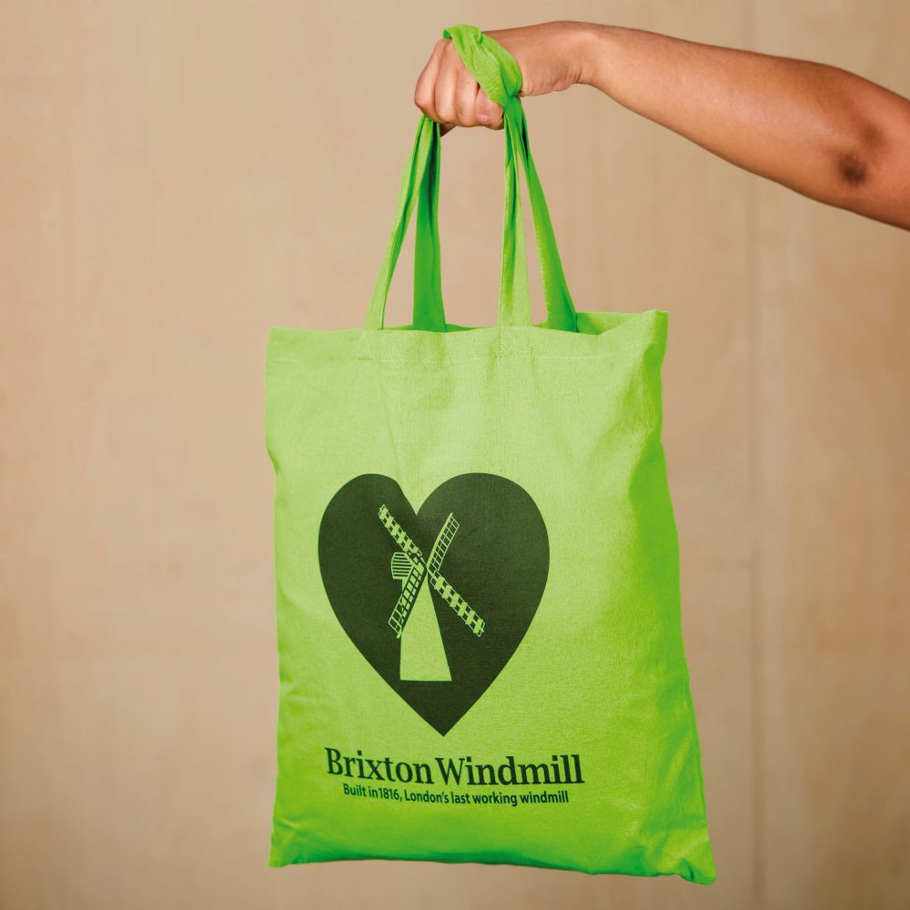 green brixton windmill tote bag